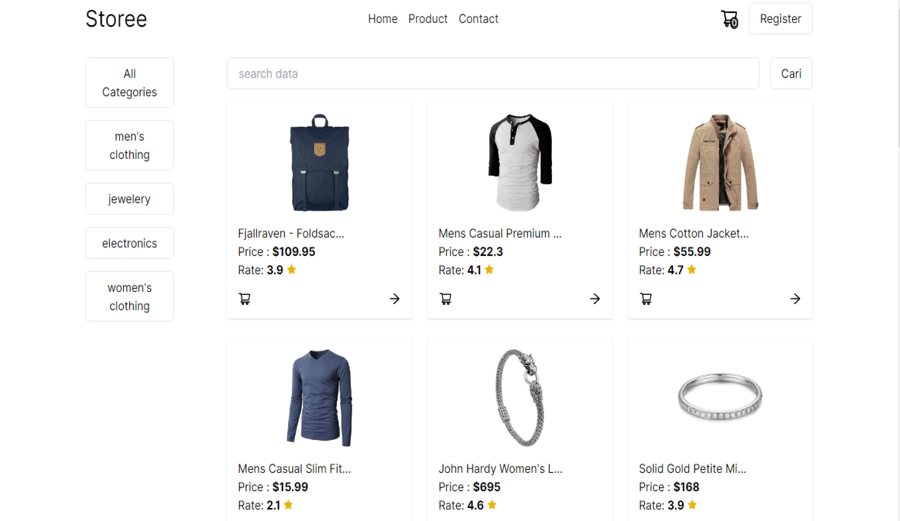 Store Fake Api